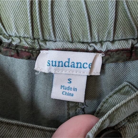 Sundance Army Green Tencel Joggers | Size Small - Picture 5 of 11